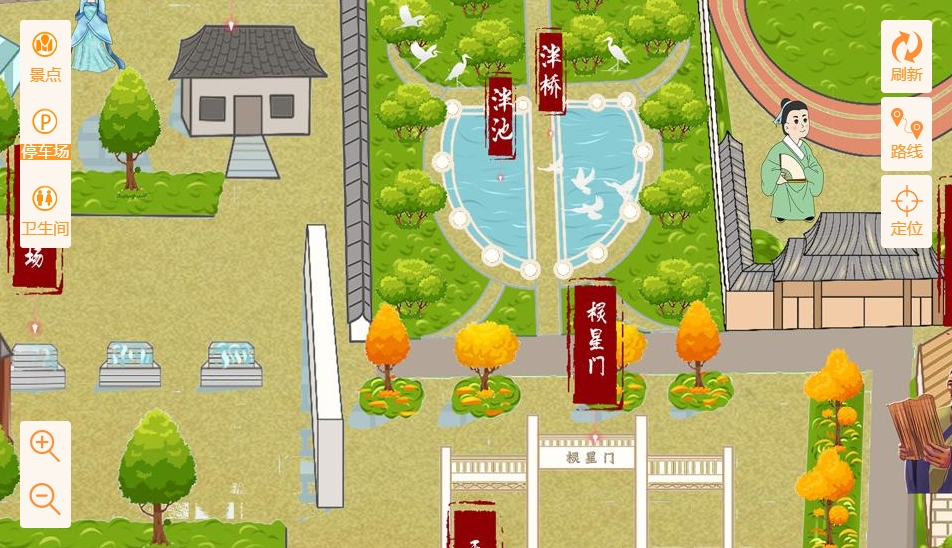 毛嘴镇手绘地图景区语音讲解导览系统：智慧景区建设的基石